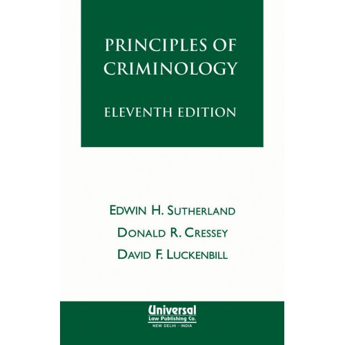 Universal's Principles of Criminology For B.S.L & L.L.B by Edwin H. Sutherland
